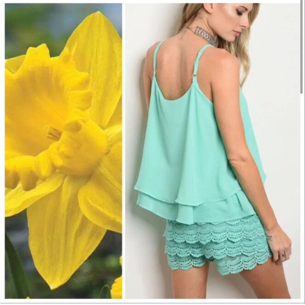 Summer / Spring mint romper - Picture 2 of 4